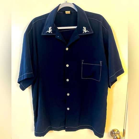 Sinister Clothing Other - Y2K 90s Vintage Sinister Clothing Mudflap Girls Bowling Button Down Shirt